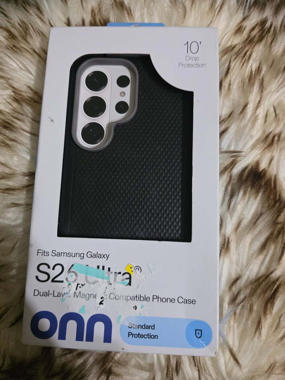 onn. Magnetic Compatible Dual-Layer Phone Case for Samsung Galaxy S26 Ultra - Bl